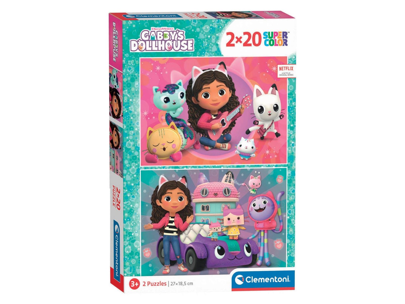 Clementoni Puzzle Gabby's Dollhouse 2x20st. Lattia | Edullinen