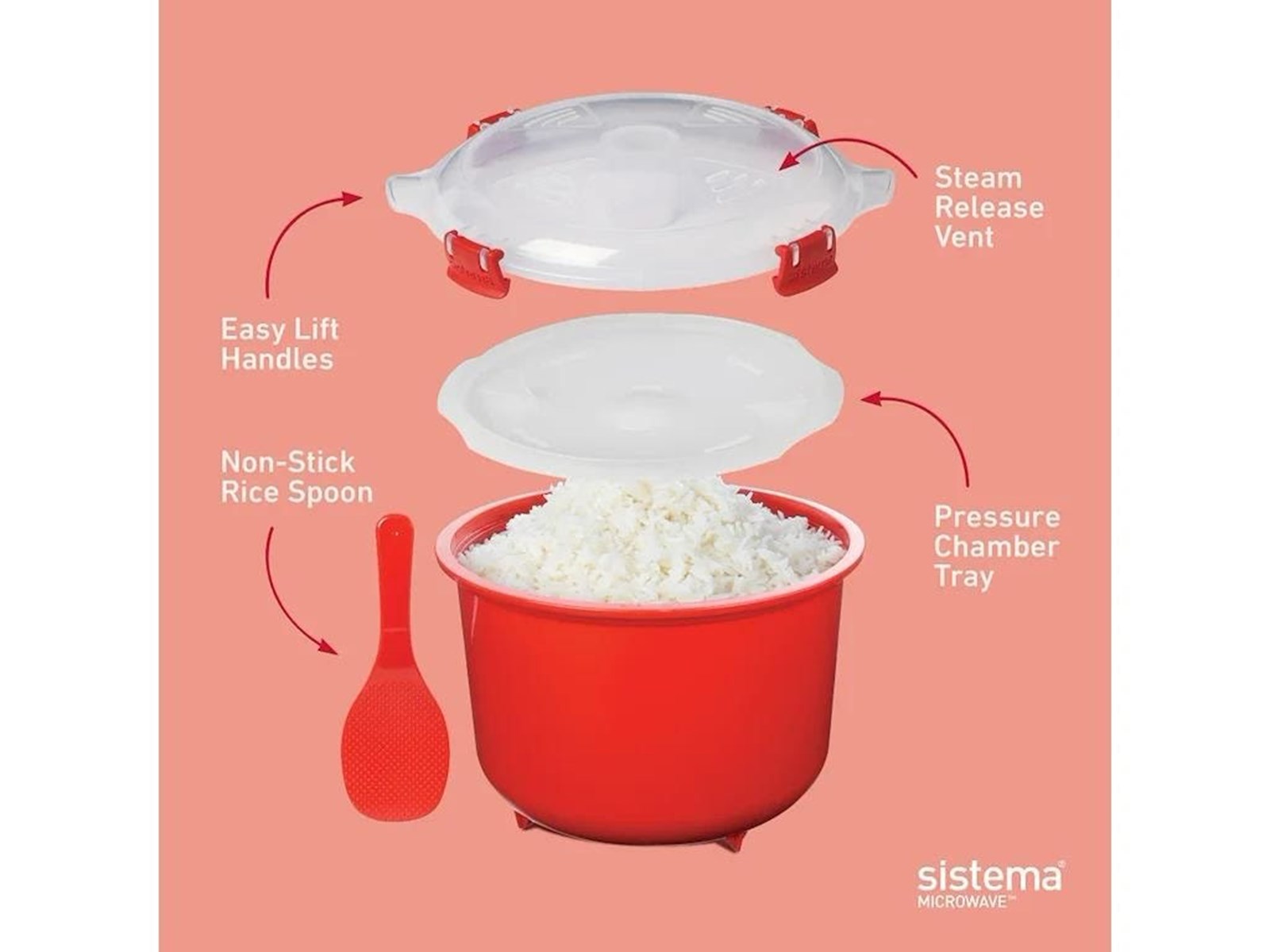 Sistema Rice Cooker and Round Combo Pack | Edullinen