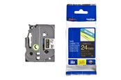 Paperit, valokuvapaperit ja tarrat - Brother TZE354 / TZE 354 Labelling Tape Cassette – Gold on Black 24mm wide - TZE354