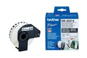 Paperit, valokuvapaperit ja tarrat - Brother DK-22214 Continuous Paper Label Roll – Musta on Valkoinen 12mm wide - DK-22214