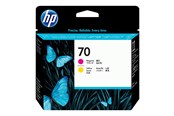 Mustepatruunat, värikasetit ja lisävarusteet - HP 70 / C9406A Yellow and Magenta Printhead - C9406A