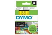 Paperit, valokuvapaperit ja tarrat - DYMO D1 -teipit, 6 mm x 7 m, musta teksti keltaiselle, itseliimautuvat teipit LabelManager-tarratulostimille, aito - 43618