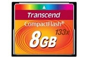 Muistikortti - Transcend Compact Flash 133x - 50MB/s - 8GB - TS8GCF133