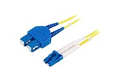 Verkkokaapelit - Deltaco Fiberkabel LC - SC duplex 1m - LCSC-1S