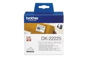 Paperit, valokuvapaperit ja tarrat - Brother DK22225 - Paper - Musta On Valkoinen - Roll (3.8 cm x 30.5 m) - DK22225