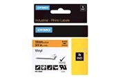 Paperit, valokuvapaperit ja tarrat - DYMO Rhino -vinyyliteipit, 19 mm x 5,5 m, musta / oranssi, itseliimautuva - 18436