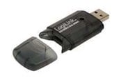 Muistikortinlukijat - adapterit ja kortinlukijat - LogiLink USB Card Reader Black - CR0007