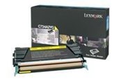 Mustepatruunat, värikasetit ja lisävarusteet - Lexmark C734A2YG Toner Yellow - C734A2YG
