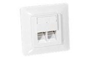 Lisätarvikkeet - Equip Netværksudtag C5 8/8. Signalhvid - 125721