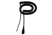Audiokaapelit - Jabra Netcom 2 m. Spiral ledning m. mod - 8800-01-06