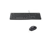 Näppäimistöt - Logitech MK120-pöytätietokone - ND - Näppäimistö ja Hiirisetti - Pohjoismainen - Musta - 920-002823