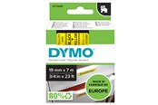 Paperit, valokuvapaperit ja tarrat - DYMO D1 -teipit, 19 mm x 7 m, musta teksti keltaiselle, itseliimautuvat teipit LabelManager-tarratulostimille, aito - 45808