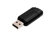 USB-tikku - Verbatim PinStripe - Musta - 16GB - USB-tikku - 49063