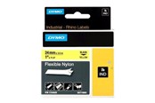 Paperit, valokuvapaperit ja tarrat - DYMO Dymo Rhino - joustavat nailonteipit, 24 mm x 3,5 m - musta keltaisella - S0773850