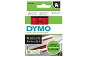 Paperit, valokuvapaperit ja tarrat - DYMO D1 -teipit, 19 mm x 7 m, musta teksti punaiselle, itseliimautuvat teipit LabelManager-tarratulostimille, aito - 45807