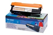 Mustepatruunat, värikasetit ja lisävarusteet - Brother TN328C / TN 328C - High Kapasiteetti Cyan Toner - Laser värikasetti Syaani - TN328C