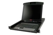 Näyttö - APC LCD-konsoli - KVM-konsoli - AP5808