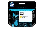 Mustepatruunat, värikasetit ja lisävarusteet - HP 761 Printhead Keltainen - tulostuspää Keltainen - CH645A