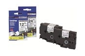 Paperit, valokuvapaperit ja tarrat - Brother Tape brother 12 mm black/white tze-s231 strong adhesive - TZES231