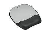 Lisävarusteet hiirelle ja näppäimistölle - Fellowes Muisti Foam Mousepad Wrist Rest Hopea Streak - 9175801