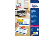 Paperit, valokuvapaperit ja tarrat - Avery Business cards Valkoinen satin finish double-sided print 220g Quick & Clean™ - C32016-25