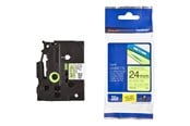 Paperit, valokuvapaperit ja tarrat - Brother TZEC51 Musta on Keltainen Roll (2.4cm x 5m) - TZEC51