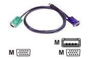 KVM-kaapelit - ATEN KVM-kaapeli SPHD15 uros HD15 uros & USB-tyyppi - 2L-5201U