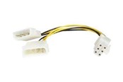 Sisäiset virtakaapelit - StarTech.com LP4 6-nastainen PCI Express -sovitin - LP4PCIEXADAP