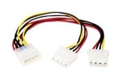 Sisäiset virtakaapelit - StarTech.com LP4 to 2x LP4 Power Y Splitter Cable - PYO2L