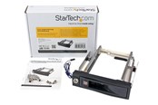 Kovalevyt - lisätarvikkeet - StarTech.com 5,25 tuuman Trayless Hot Swap -liukuva mobiiliräkki 3,5 tuuman kiintolevylle. - HSB100SATBK