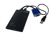 KVM-kytkimet - StarTech.com KVM Console to USB 2.0 Portable Kannettava tietokone Crash Cart Adapter - KVM switch - 1 porte - NOTECONS01