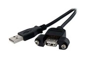 USB kaapelit - StarTech.com 1 ft Panel Mount USB-kaapeli - USBPNLAFAM1