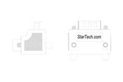 Rinnakkais- / Sarjakaapelit - StarTech.com Right Angle DB9 to DB9 Seri - GC99MFRA1