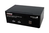 KVM-kytkimet - StarTech.com 2-porttinen Dual DisplayPort USB KVM-kytkin äänellä ja USB-keskuksella - SV231DPDDUA