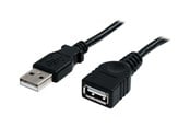 USB kaapelit - StarTech.com USB 2.0 jatkojohto A:sta A:han - USBEXTAA3BK