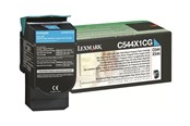 Mustepatruunat, värikasetit ja lisävarusteet - Lexmark C544X1CG / High Kapasiteetti Musta Toner - Laser värikasetti Syaani - C544X1CG