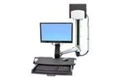 Näytön kiinnitys - Ergotron StyleView Sit-Stand Combo System with Worksurface and Medium Hopea CPU Holder - 45-270-026