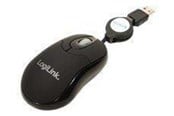 Hiiret - LogiLink Hiiri optinen USB Mini, jossa on sisäänvedettävä kaapeli. - Hiiri - Optinen - 3 painiketta - ID0016