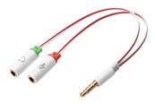 Audiokaapelit - Sandberg Headset Converter Splitter - 508-59