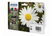 Mustepatruunat, värikasetit ja lisävarusteet - Epson 18 Ink Cartridge Multi  - CMYK - C13T18064010