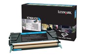 Mustepatruunat, värikasetit ja lisävarusteet - Lexmark X746A1CG - Syaani värikasetti - Laser värikasetti Syaani - X746A1CG