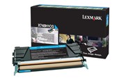 Mustepatruunat, värikasetit ja lisävarusteet - Lexmark X748H1CG Syaani - X748H1CG