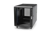 Räkit - Rack - StarTech.com RK1236BKF 4-Post 12U Server Rack Cabinet Lockable 19" Data Rack Cabinet for Computer / AV / IT Equipment Office / Home Network Rack with Casters & Adjustable Mounting Rails - RK1236BKF