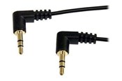 Audiokaapelit - StarTech.com Slim 3.5mm oikeakulmainen stereoliitin - MU6MMS2RA