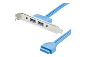USB kaapelit - StarTech.com 2 Port USB 3.0 A Female Slo - USB3SPLATE