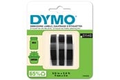 Paperit, valokuvapaperit ja tarrat - DYMO Dymo kohokirjoitusteippi, itseliimautuva, 9 mm x 3 m - valkoinen mustalle (3 rullaa) - S0847730