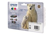 Mustepatruunat, värikasetit ja lisävarusteet - Epson 26XL Ink Cartridge Multi  - CMYK - C13T26364010