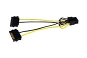 Sisäiset virtakaapelit - StarTech.com SATA Power to 8 Pin PCI Express Video Card Power Cable Adapter - SATPCIEX8ADP