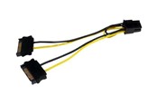 Sisäiset virtakaapelit - StarTech.com SATA Power to 6 Pin PCI Express Video Card Power Cable Adapter - SATPCIEXADAP