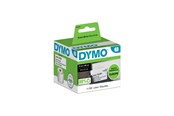 Paperit, valokuvapaperit ja tarrat - DYMO Dymo LW -nimikyltit, liimattomat, 51 mm x 89 mm, rullassa 300 kpl, musta painatus valkoiselle, LabelWriter-tarratulostimille, aito - S0929100